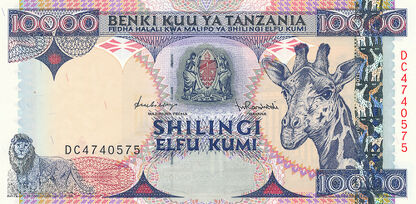 Banknoty Tanzania (Tanzania)