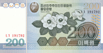 Banknoty Korea North (Korea Północna)