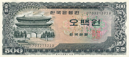 Banknoty Korea South (Korea Południowa)