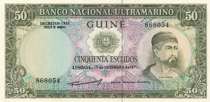Banknoty Portuguese Guinea (Gwinea Portugalska)