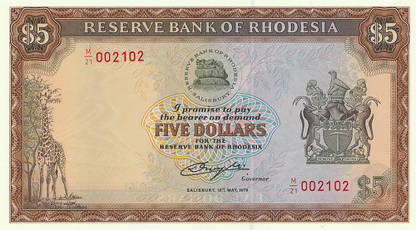Banknoty Rhodesia (Rodezja)