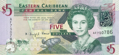 Banknoty East Caribbean States (Wschodnie Stany Karaibskie)