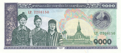 Banknoty Lao (Laos)