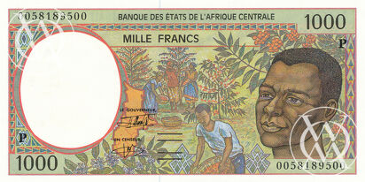 Chad - Pick 602Pg - 1.000 Francs - 2000 rok