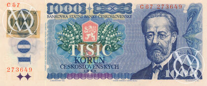 Czech Republic - Pick 3a - 1.000 Korun