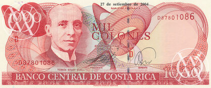 Costa Rica - Pick 264e - 1.000 Colones - 2004 rok