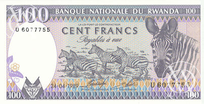 Rwanda - Pick 19 - 100 Francs