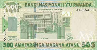 Rwanda - Pick 30 - 500 Francs