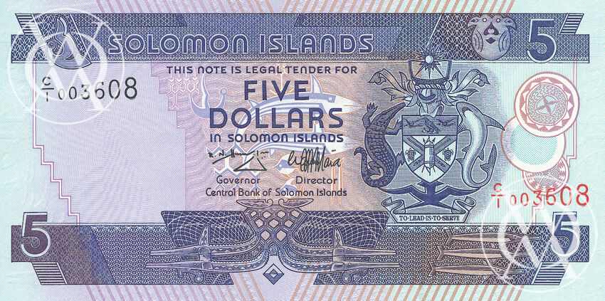Solomon Islands - Pick 19 - 5 Dollars