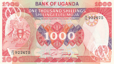 Uganda - Pick 26 - 1.000 Shillings