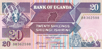 Uganda - Pick 29b - 20 Shillings