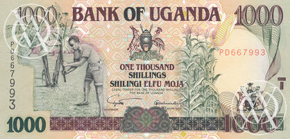 Uganda - Pick 39 - 1.000 Shillings