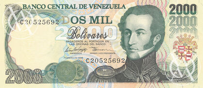 Venezuela - Pick 77b - 2.000 Bolivares