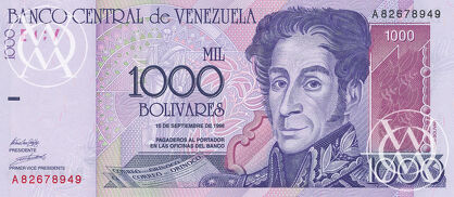 Venezuela - Pick 79 - 1.000 Bolivares