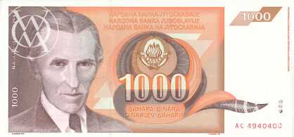 Yugoslavia - Pick 107 - 1.000 Dinara