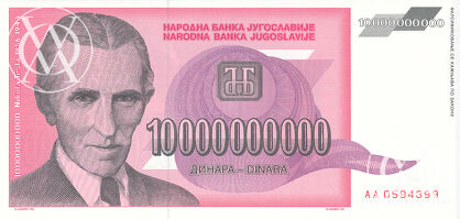 Yugoslavia - Pick 127 - 10.000.000.000 Dinara