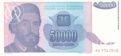 Yugoslavia - Pick 130 - 50.000 Dinara