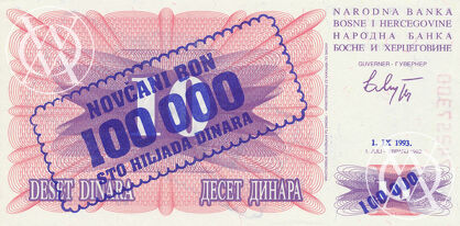 Bosnia Herzegovina - Pick 34a - 100.000 Dinara