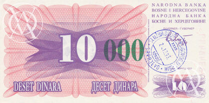 Bosnia Herzegovina - Pick 53c - 10.000 Dinara
