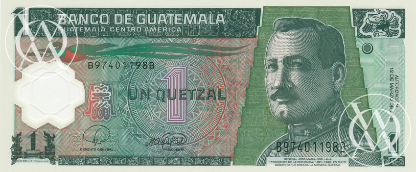 Guatemala - Pick 115 - 1 Quetzal