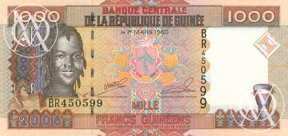 Guinea - Pick 40 - 1.000 Francs