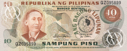 Philippines - Pick 167a - 10 Piso