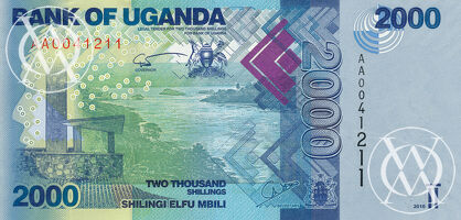Uganda - Pick 50a - 2.000 Shillings - 2010 rok