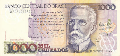 Brazil - Pick 213b - 1000 Cruzados