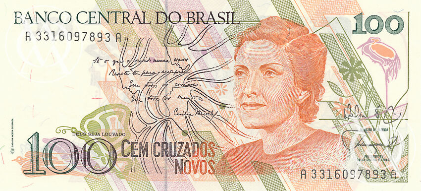 Brazil - Pick 220a - 100 Cruzados Novos