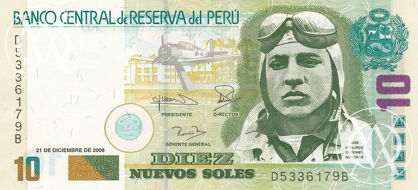 Peru - Pick 179b - 10 Nuevos Soles - 2006 rok