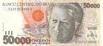 Brazil - Pick 234 - 50000 Cruseiros