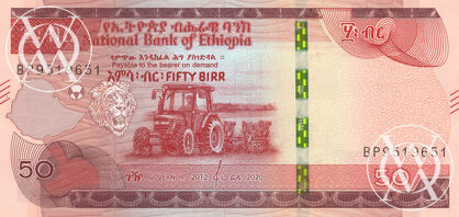 Ethiopia - Pick nowy - 50 Birr - 2020 rok