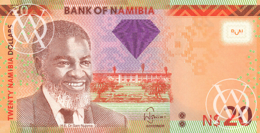 Namibia - Pick 12a - 20 Namibia Dollars - 2011 rok
