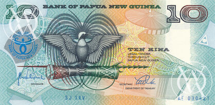 Papua New Guinea - Pick 17 - 10 Kina - 1998 rok