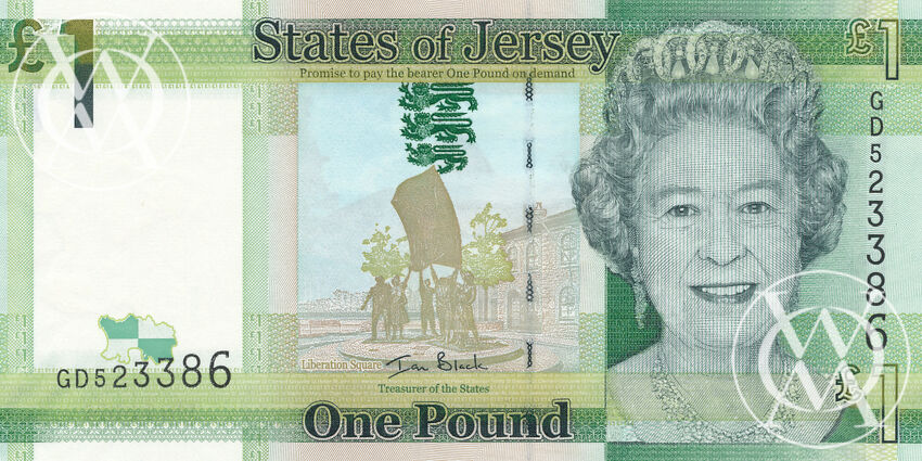 Jersey - Pick 32a - 1 Pound - 2010 rok