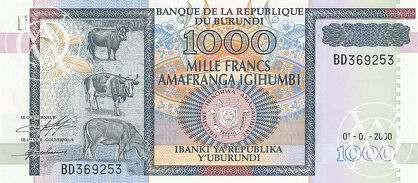 Burundi - Pick 39c - 1000 Francs
