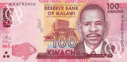 Malawi - Pick 59 - 100 Kwacha - 2016 rok