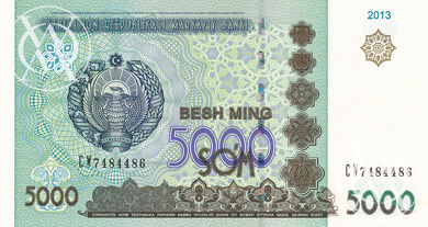 Uzbekistan - Pick 83 - 5.000 Sum - 2013 rok