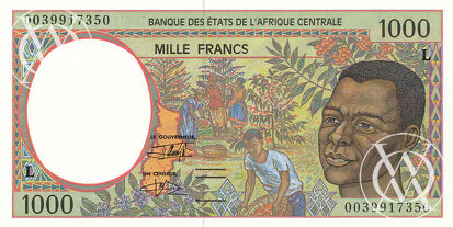 Gabon - Pick 402Lg - 1.000 Francs - 2000 rok