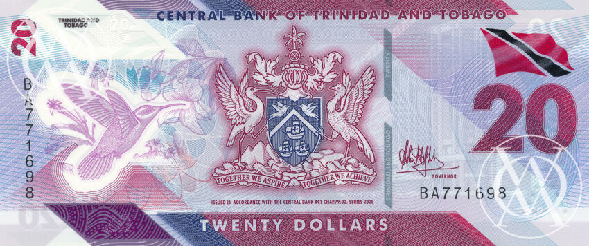 Trinidad & Tobago - Pick W63 - 20 Dollars - 2020 rok