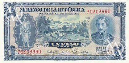 Colombia - Pick 398 - 1 Peso Oro