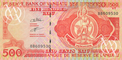 Vanuatu - Pick 5b - 500 Vatu - 1993 rok