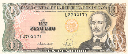 Dominican Republic - Pick 126c - 1 Peso Oro - 1988 rok