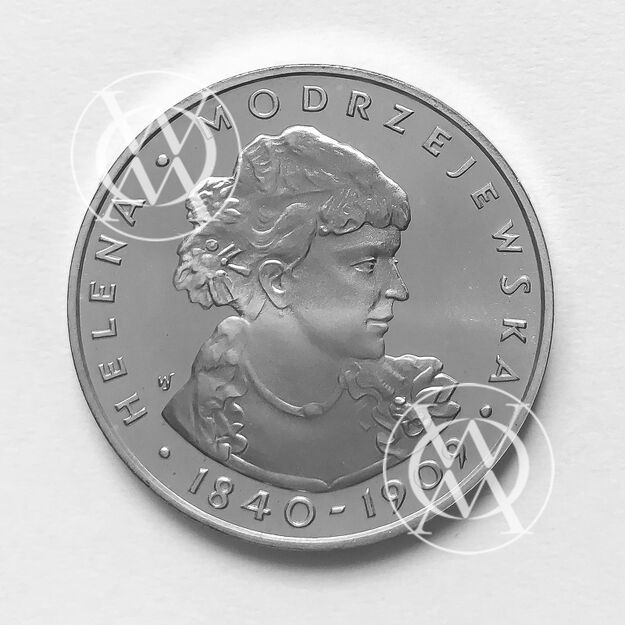 Fischer K 005 - 100 złotych - 1975 rok - Helena Modrzejewska - moneta srebrna