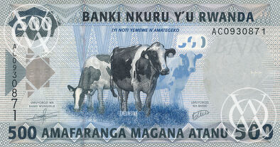 Rwanda - Pick 38 - 500 Francs - 2013 rok