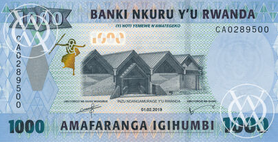 Rwanda - Pick nowy - 1.000 Francs - 2019 rok