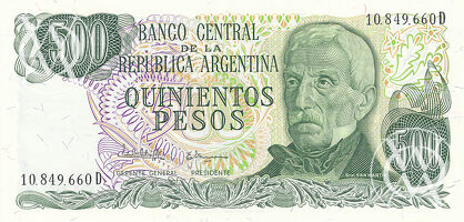 Argentina - Pick 303c - 500 Pesos