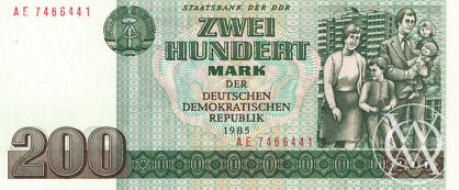 Germany Democratic Republic - Pick 32 - 200 Mark - 1985 rok