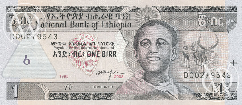 Ethiopia - Pick 46c - 1 Birr 2006