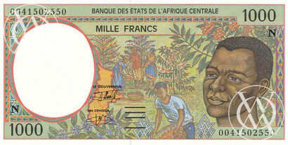 Equatorial Guinea - Pick 502Ng - 1000 Francs - 2000 rok